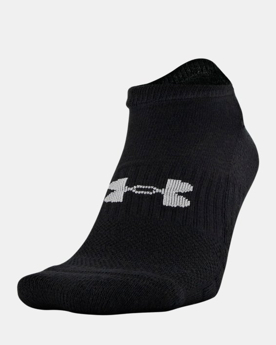 Unisex UA Training Cotton No Show 6-Pack Socks, Gray, pdpMainDesktop image number 9